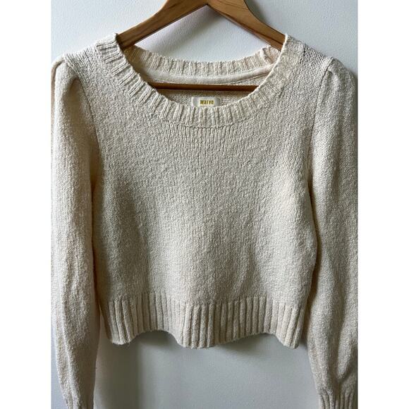 Maeve by Anthropologie cream sweater women's size small - Picture 2 of 4
